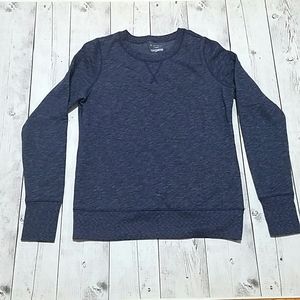 Tek Gear small girls blue heathered sweatshirt with thumb hole
